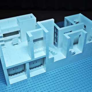 レゴで建築　スキップフロアの家